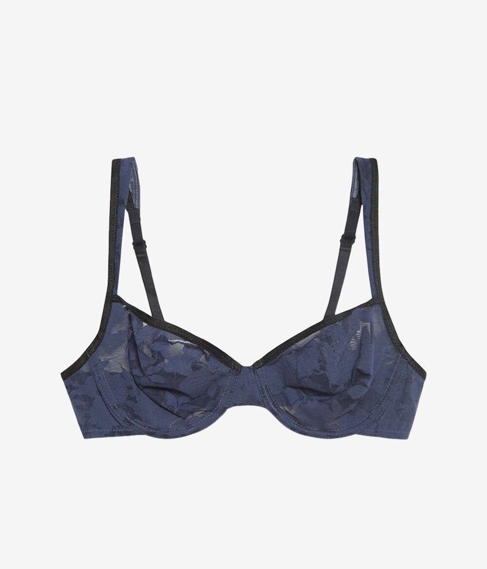 B.tempt'd by Wacoal Shadow Scene Unlined Underwire Bra Mood Indigo 32DD